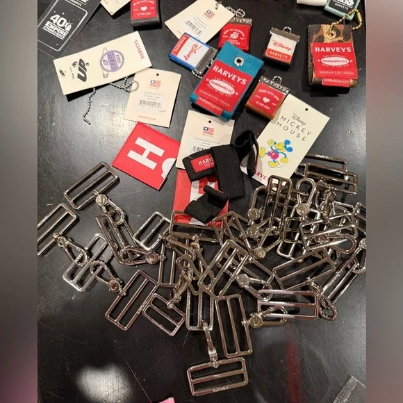 (Bag #1) Lot of Harveys Paper Tags, Seatbelt Tags and Hardware from CNCs - Picture 2 of 4